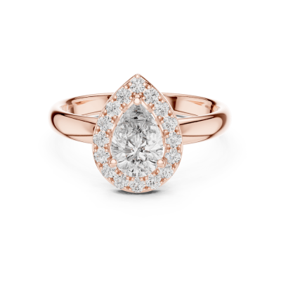 Radiant Teardrop Ring