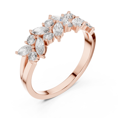 Leafy Marquise Ring
