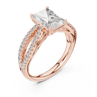 Split Band Radiant Ring