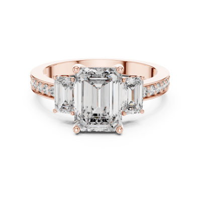 Emerald Trilogy Ring