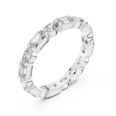 Alternate Cut Eternity Ring