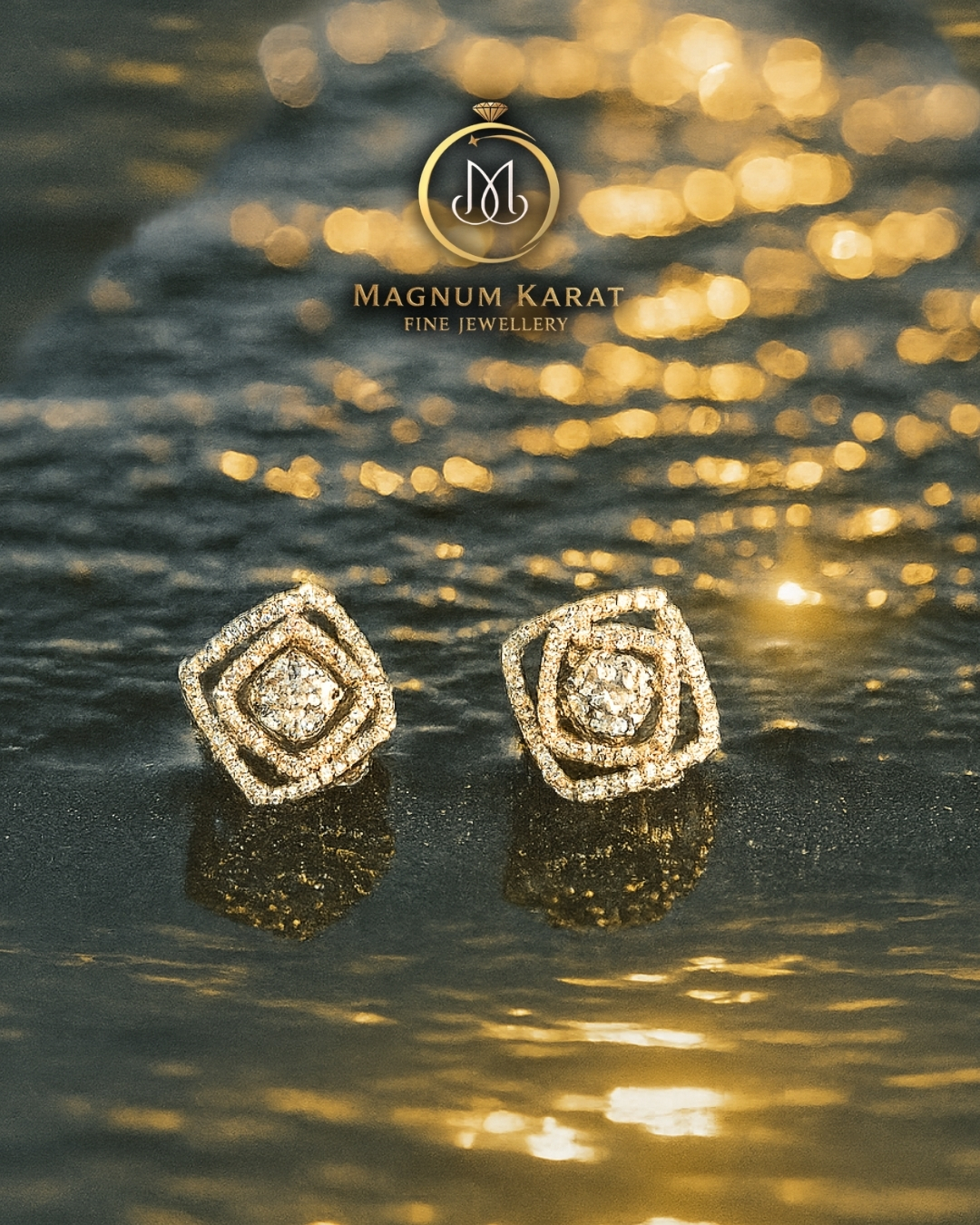 Double Square Studs
