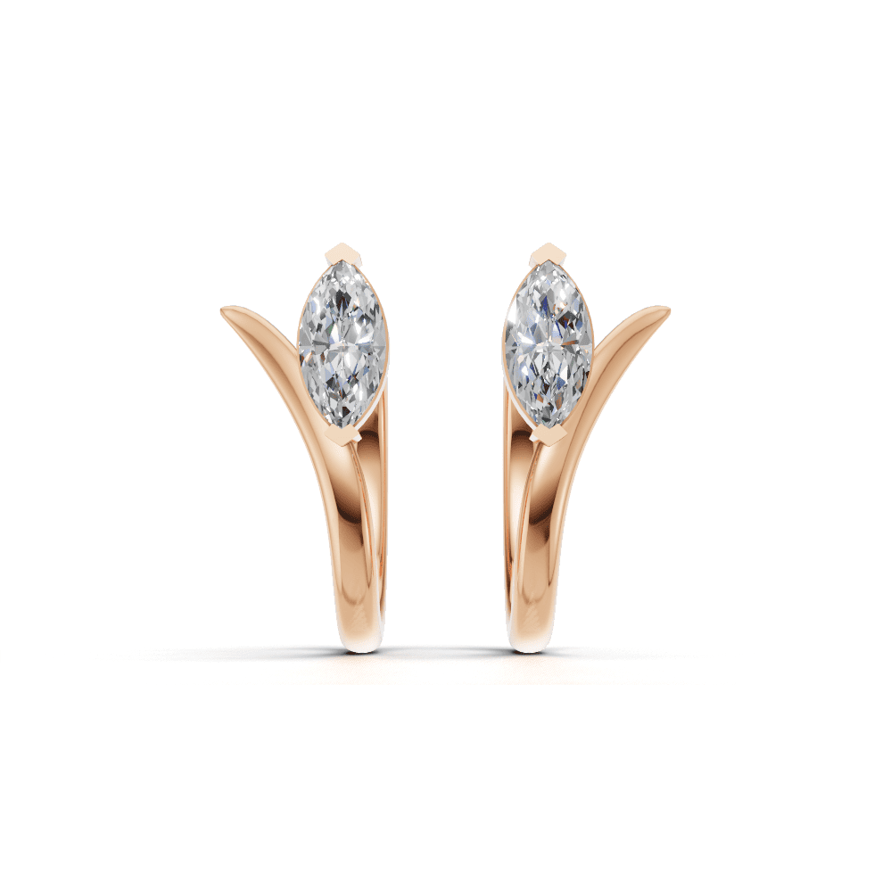 Marquise Wave Earrings