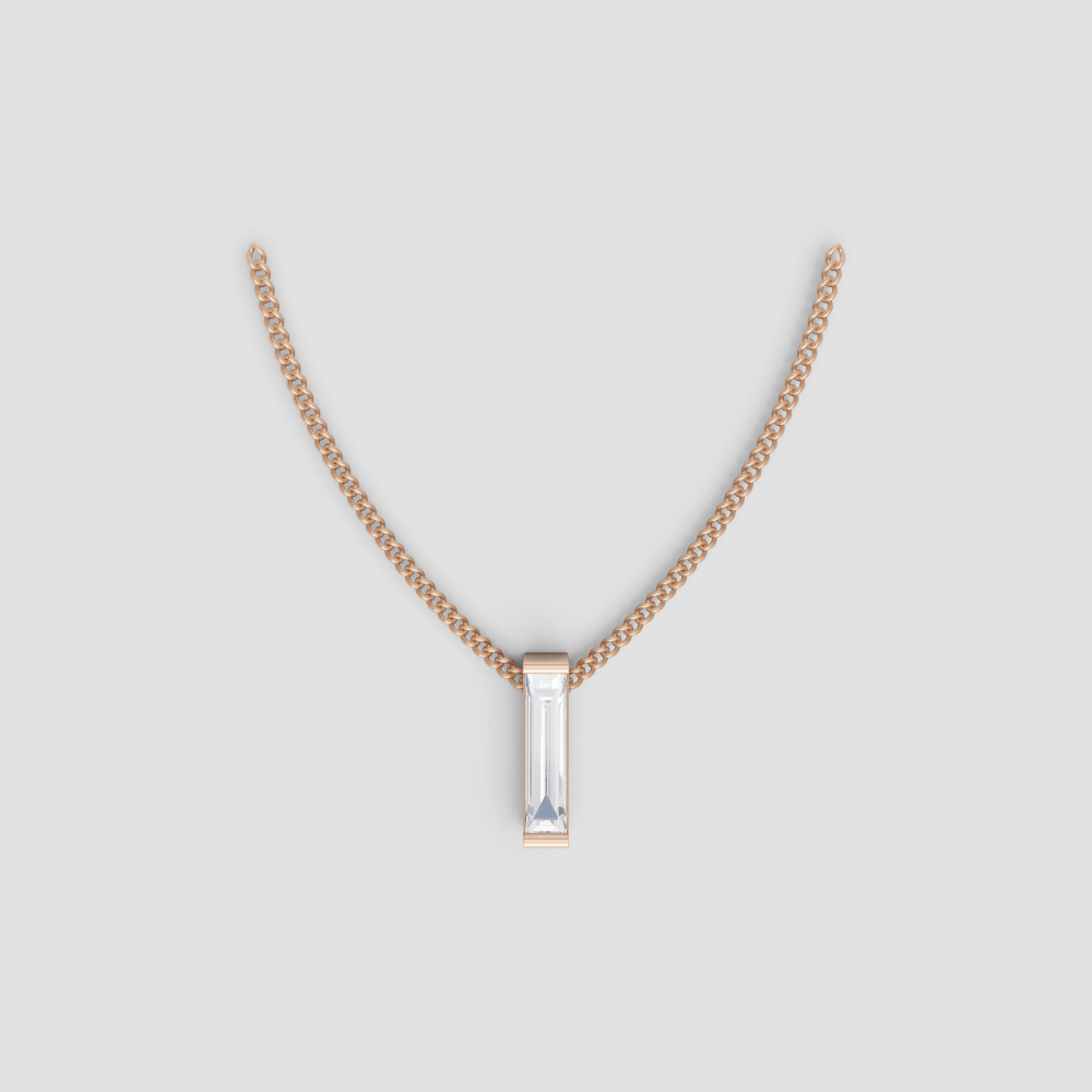 Long Baguette Necklace