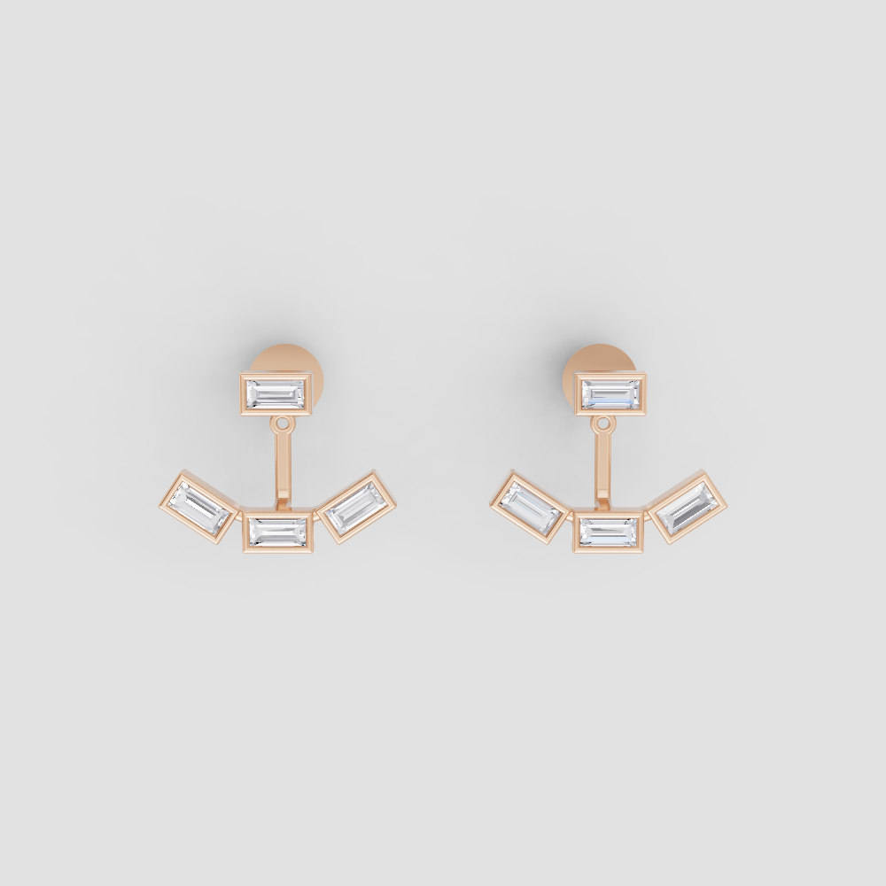 Baguette Swing Earrings