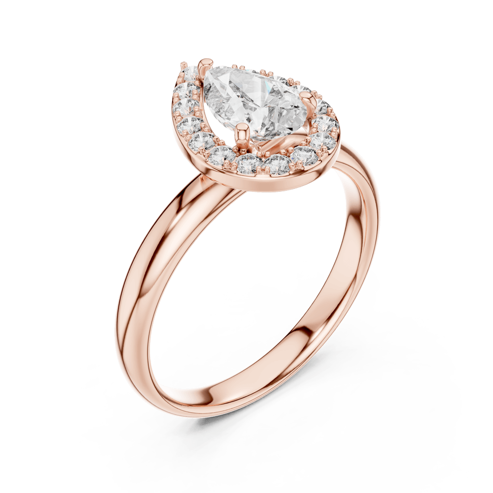 Radiant Teardrop Ring