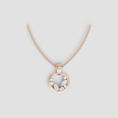 Sunburst Diamond Necklace