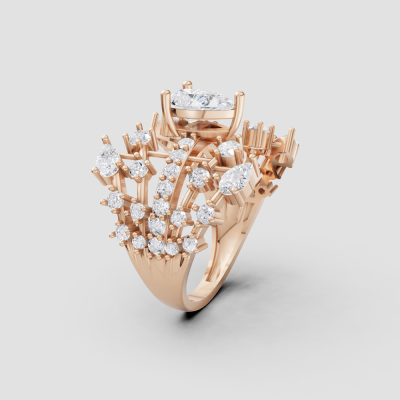 Cocktail Pear Ring