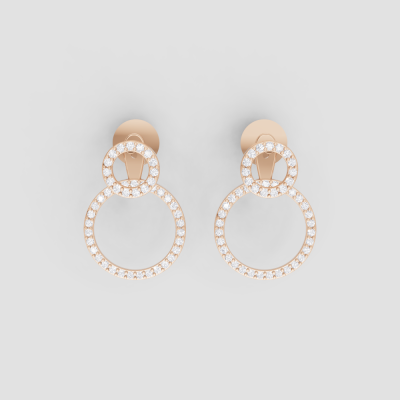 Twin Circle Earrings